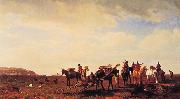 Albert Bierstadt Indians Travelling near Fort Laramie Sweden oil painting reproduction